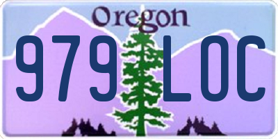 OR license plate 979LOC
