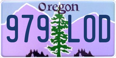 OR license plate 979LOD