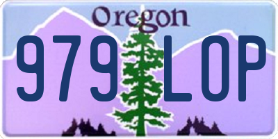 OR license plate 979LOP