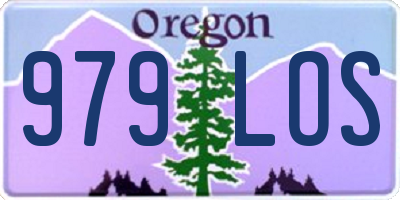 OR license plate 979LOS