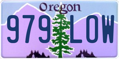 OR license plate 979LOW