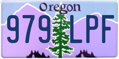 OR license plate 979LPF