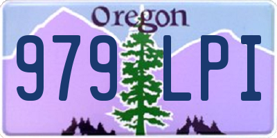 OR license plate 979LPI