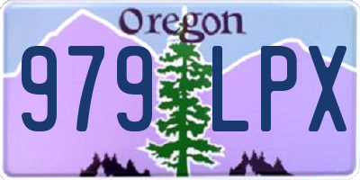 OR license plate 979LPX
