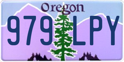OR license plate 979LPY