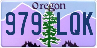 OR license plate 979LQK