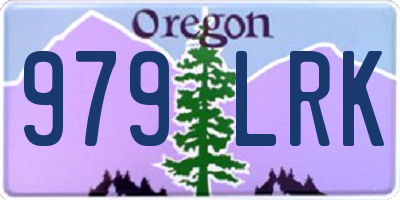 OR license plate 979LRK