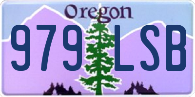 OR license plate 979LSB