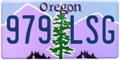 OR license plate 979LSG