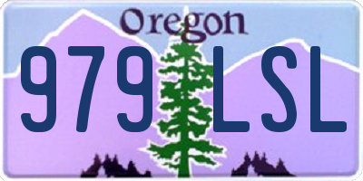 OR license plate 979LSL