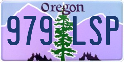 OR license plate 979LSP