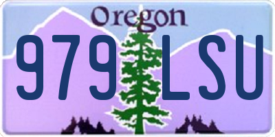 OR license plate 979LSU