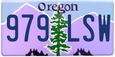OR license plate 979LSW