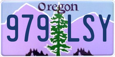 OR license plate 979LSY