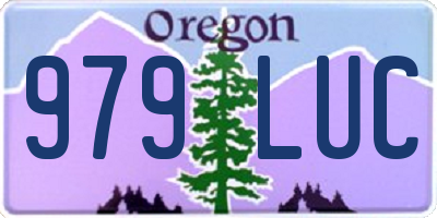 OR license plate 979LUC