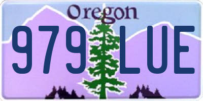 OR license plate 979LUE