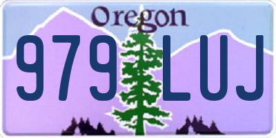 OR license plate 979LUJ