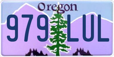 OR license plate 979LUL