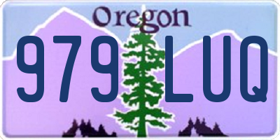 OR license plate 979LUQ