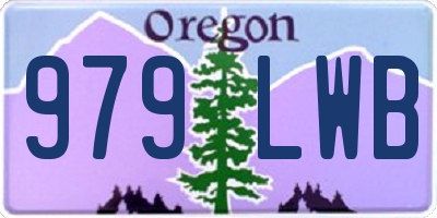 OR license plate 979LWB