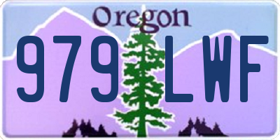OR license plate 979LWF