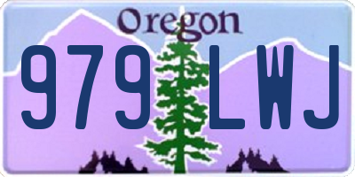 OR license plate 979LWJ