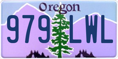 OR license plate 979LWL