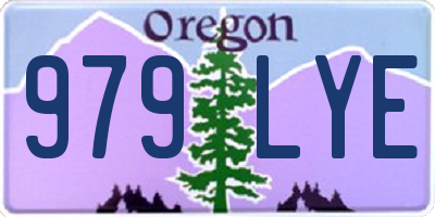 OR license plate 979LYE
