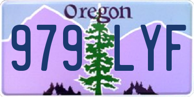 OR license plate 979LYF