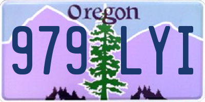 OR license plate 979LYI