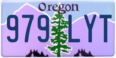 OR license plate 979LYT