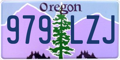 OR license plate 979LZJ