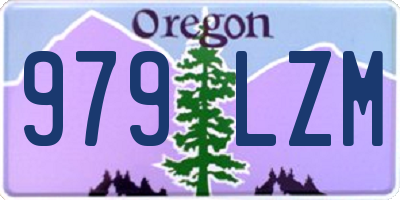 OR license plate 979LZM