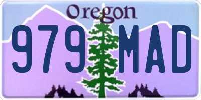 OR license plate 979MAD