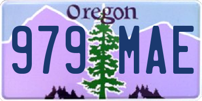 OR license plate 979MAE