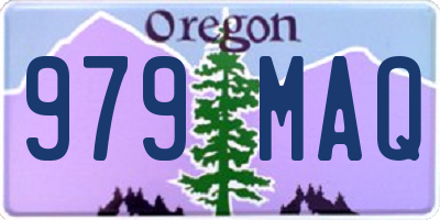 OR license plate 979MAQ