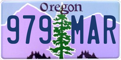 OR license plate 979MAR