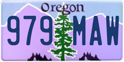 OR license plate 979MAW