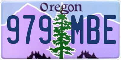 OR license plate 979MBE