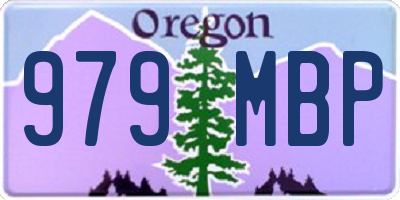 OR license plate 979MBP