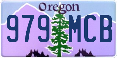 OR license plate 979MCB