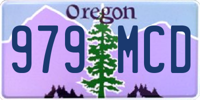 OR license plate 979MCD