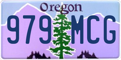 OR license plate 979MCG