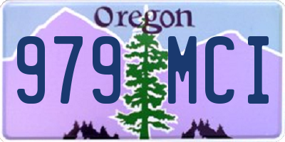 OR license plate 979MCI