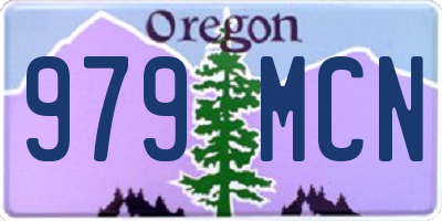OR license plate 979MCN