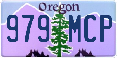 OR license plate 979MCP