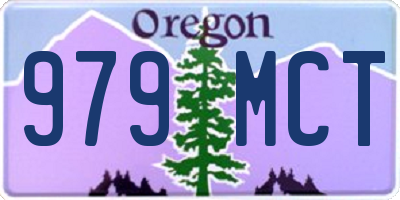 OR license plate 979MCT