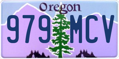 OR license plate 979MCV