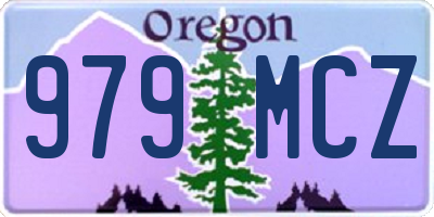 OR license plate 979MCZ