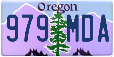 OR license plate 979MDA
